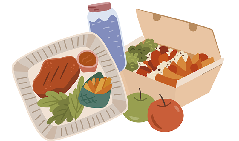 Comida variada casera
