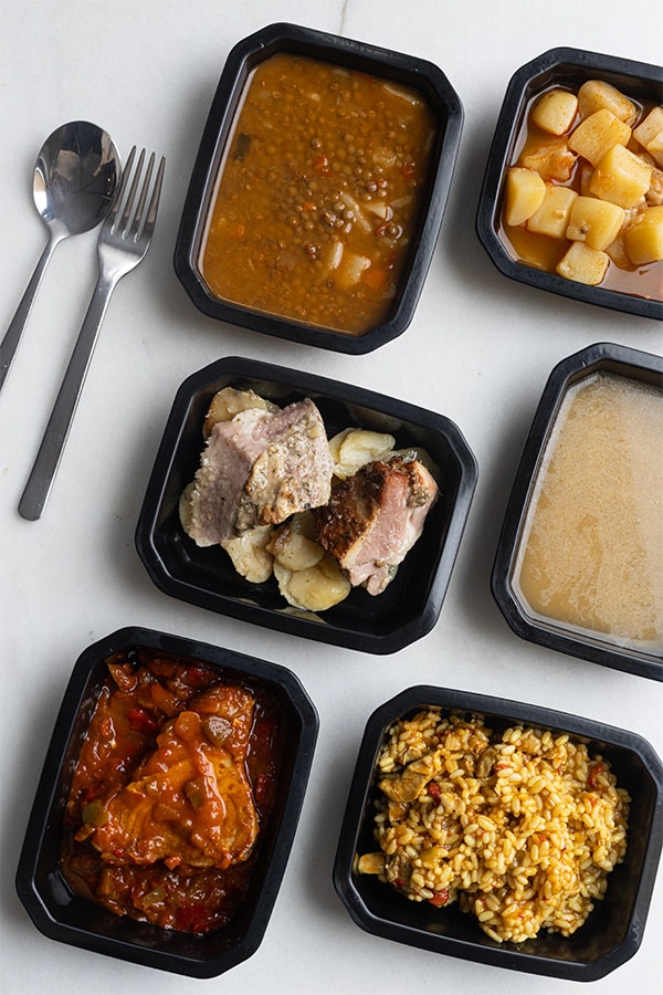 Platos caseros sin aditivos